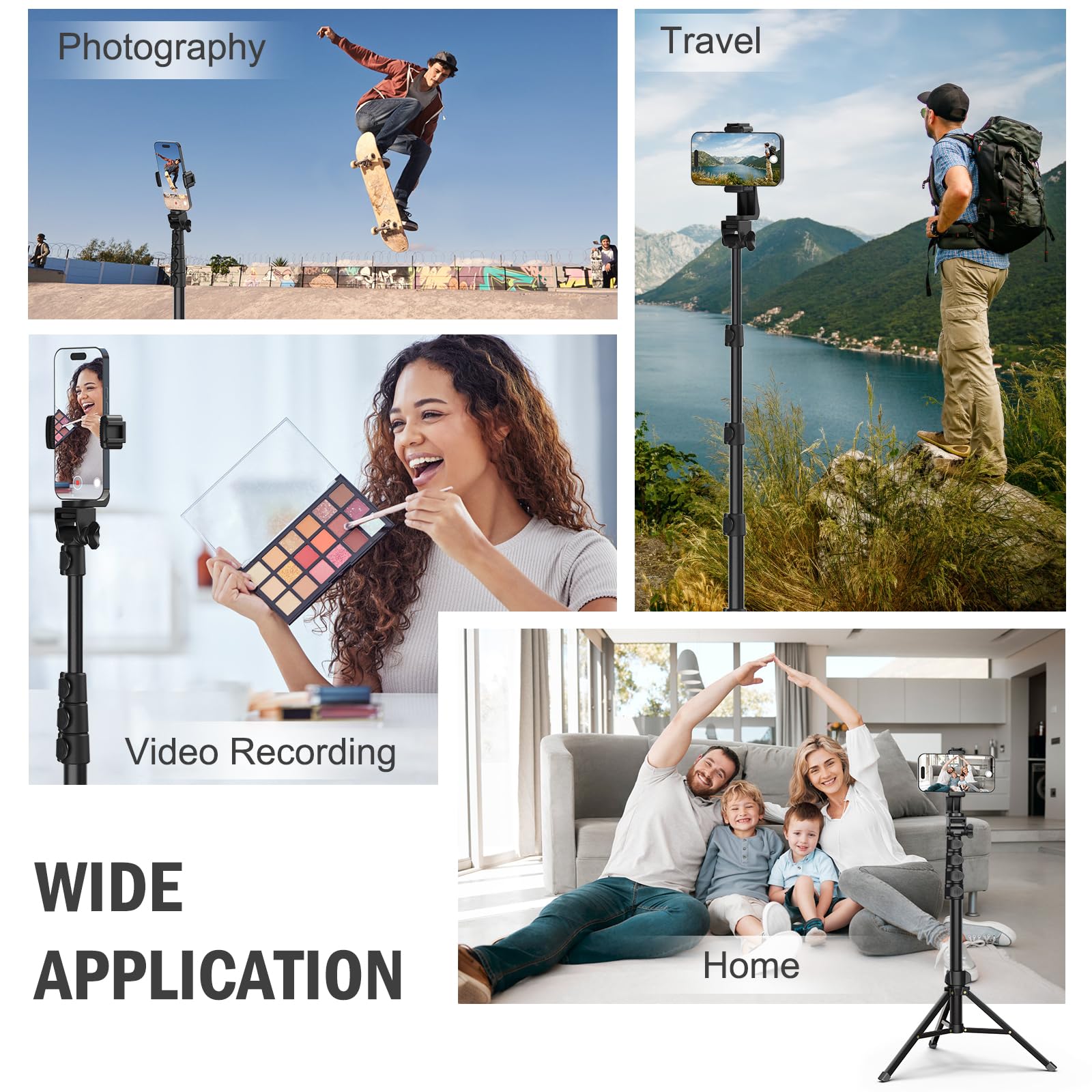 Liphisy 64" Phone & Camera Tripod