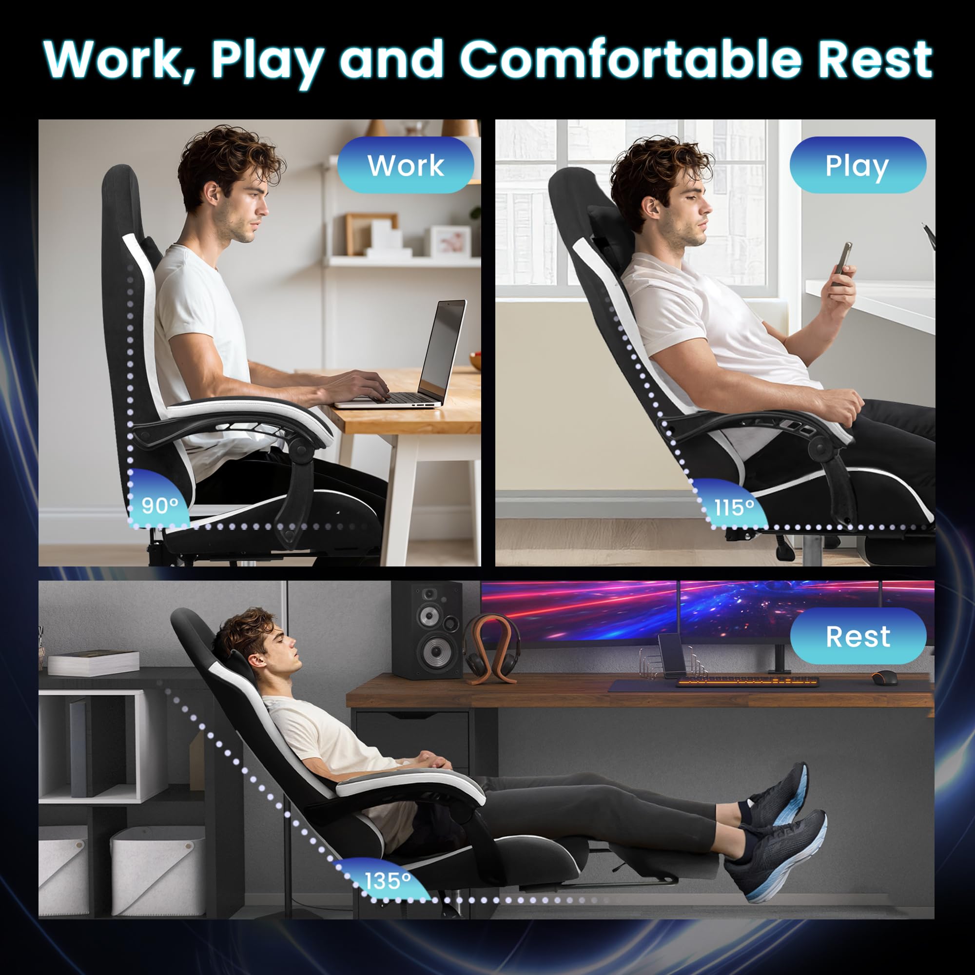 N-GEN Gaming Chair with Footrest