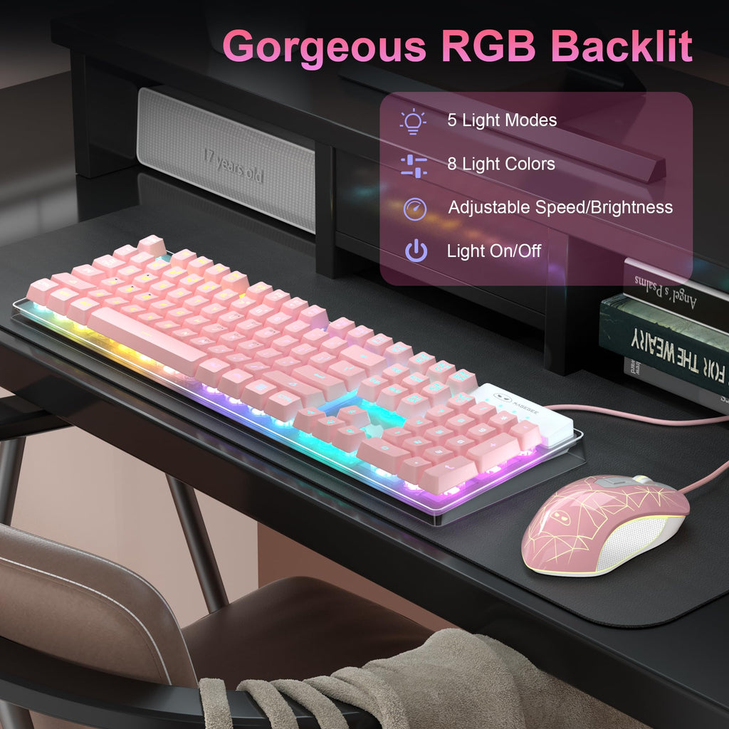 K1 RGB Gaming Keyboard and Mouse Combo
