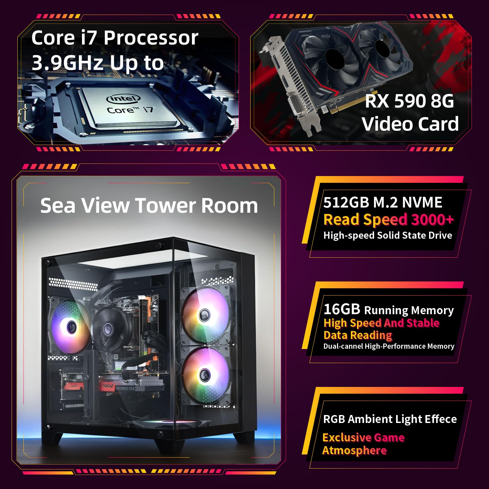 Prebuilt Gaming PC Desktop Intel Core i5