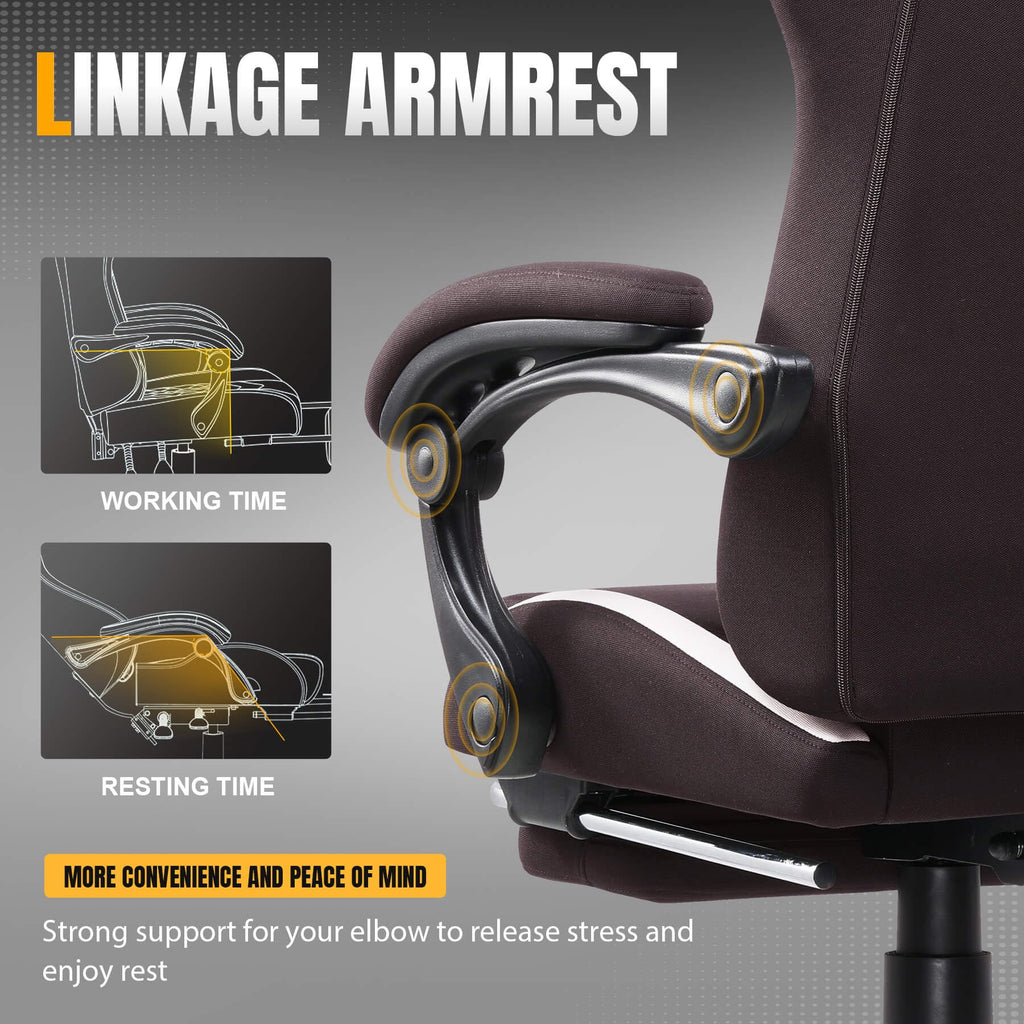 GTPLAYER Gaming Chair with Foot Rest