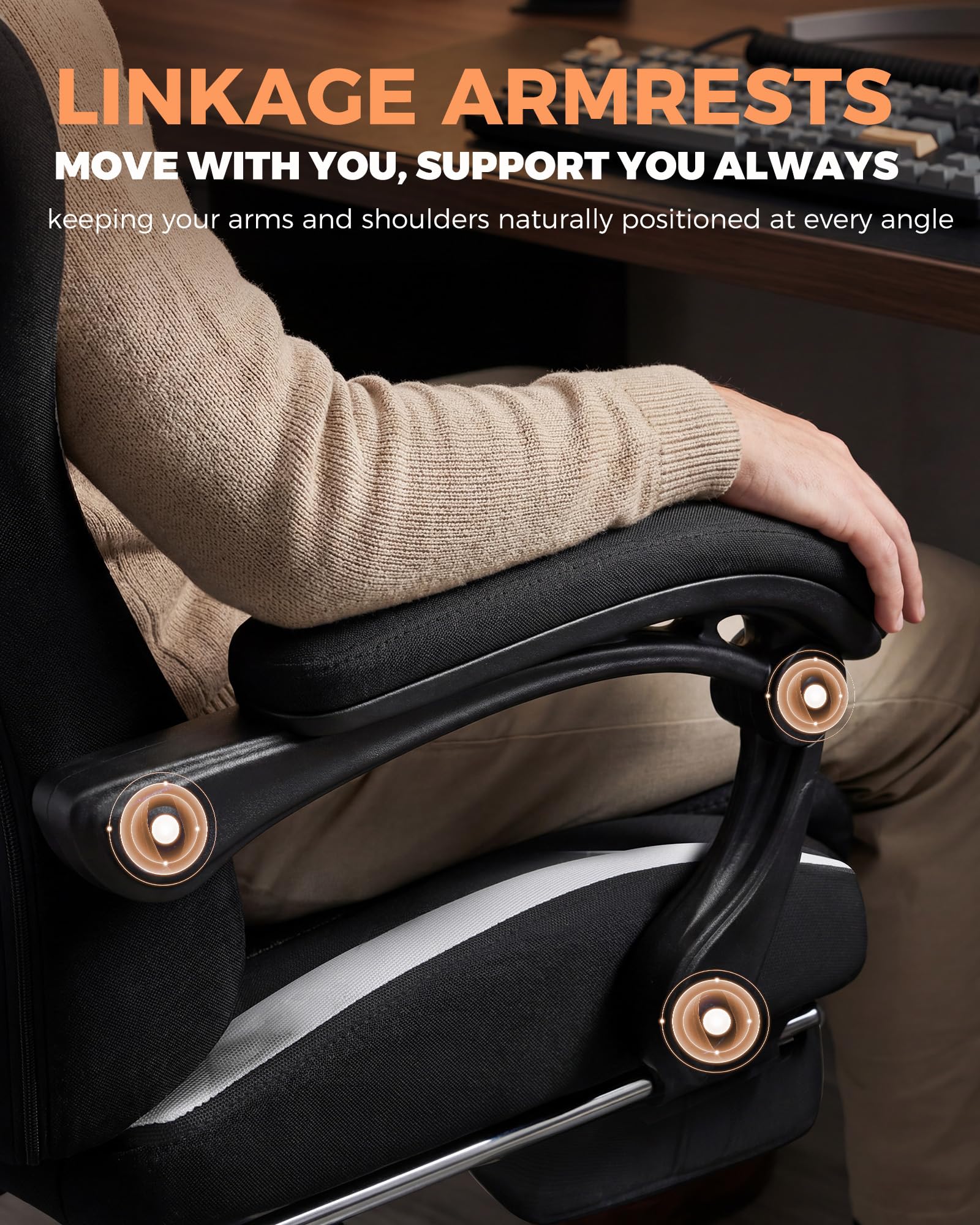 GTPLAYER Gaming Chair with Foot Rest