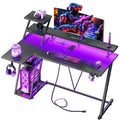 Korfile 40" L-Shaped Gaming Desk with LED