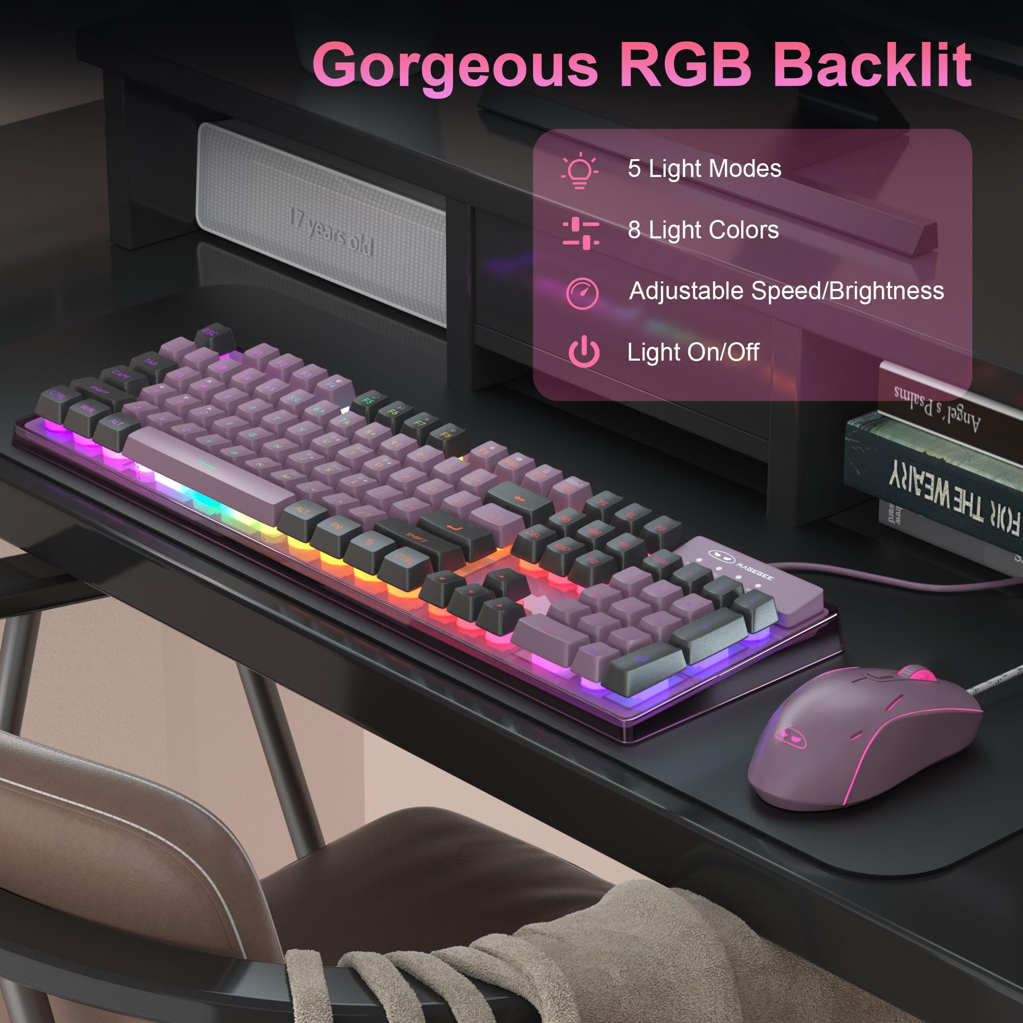 K1 RGB Gaming Keyboard and Mouse Combo