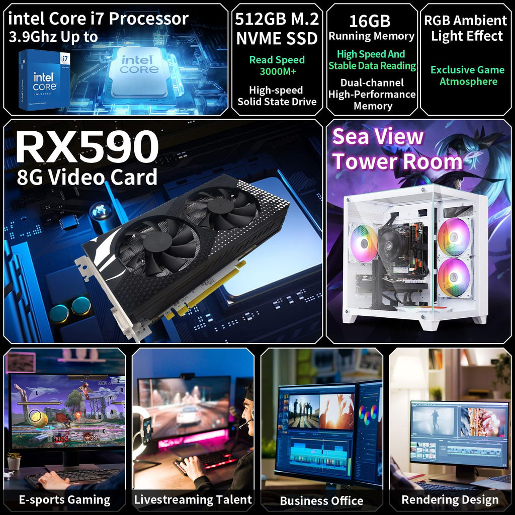 Prebuilt Gaming PC Desktop Intel Core i5