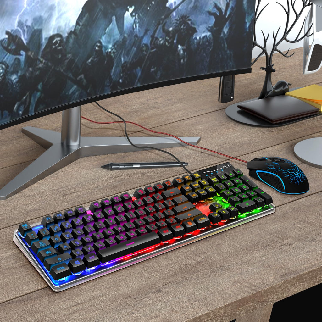 K1 RGB Gaming Keyboard and Mouse Combo