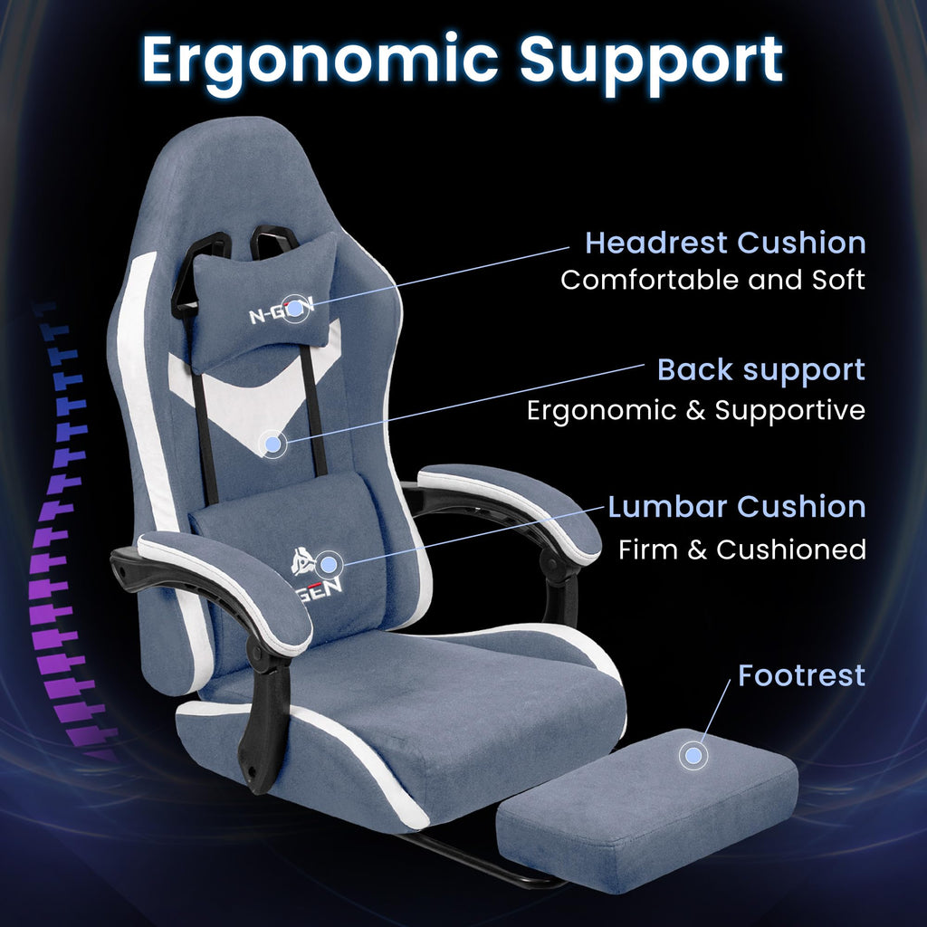 N-GEN Gaming Chair with Footrest