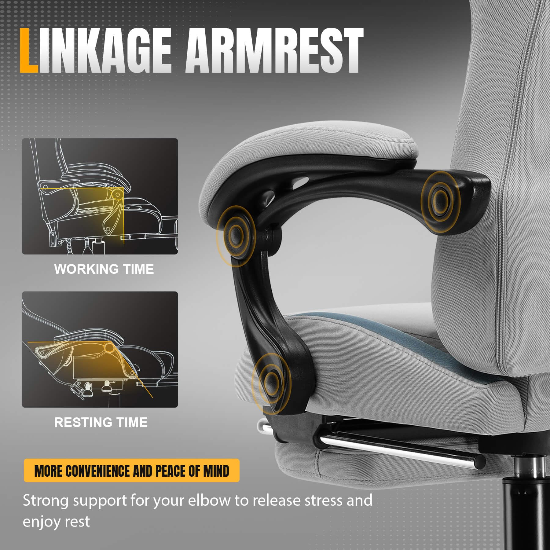 GTPLAYER Gaming Chair with Foot Rest