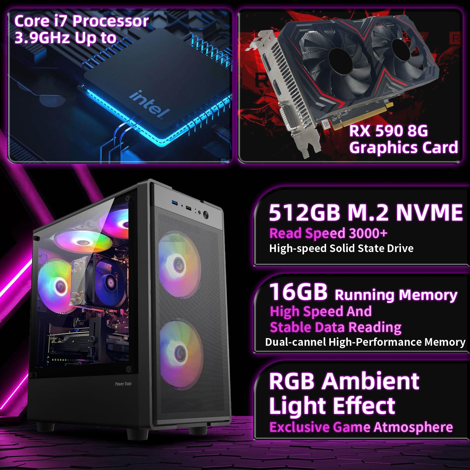 Prebuilt Gaming PC Desktop Intel Core i5