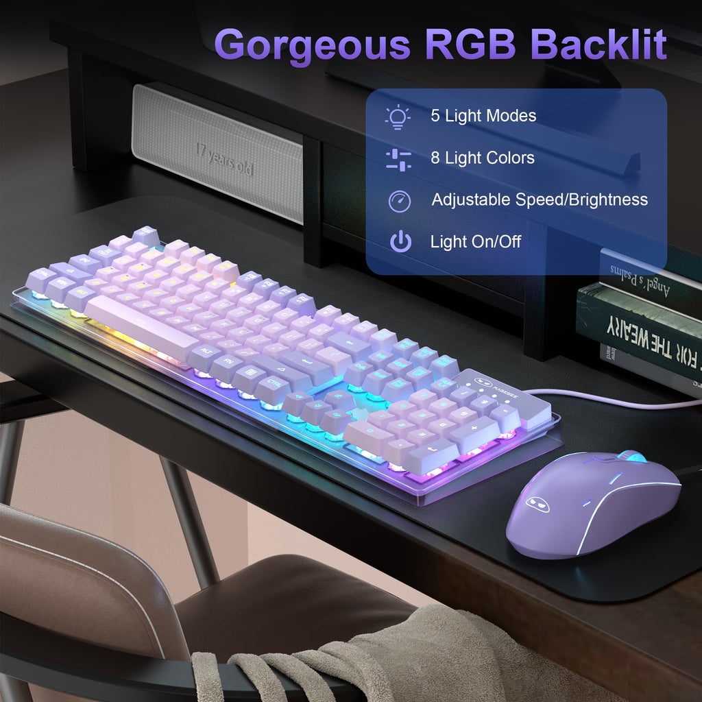 K1 RGB Gaming Keyboard and Mouse Combo