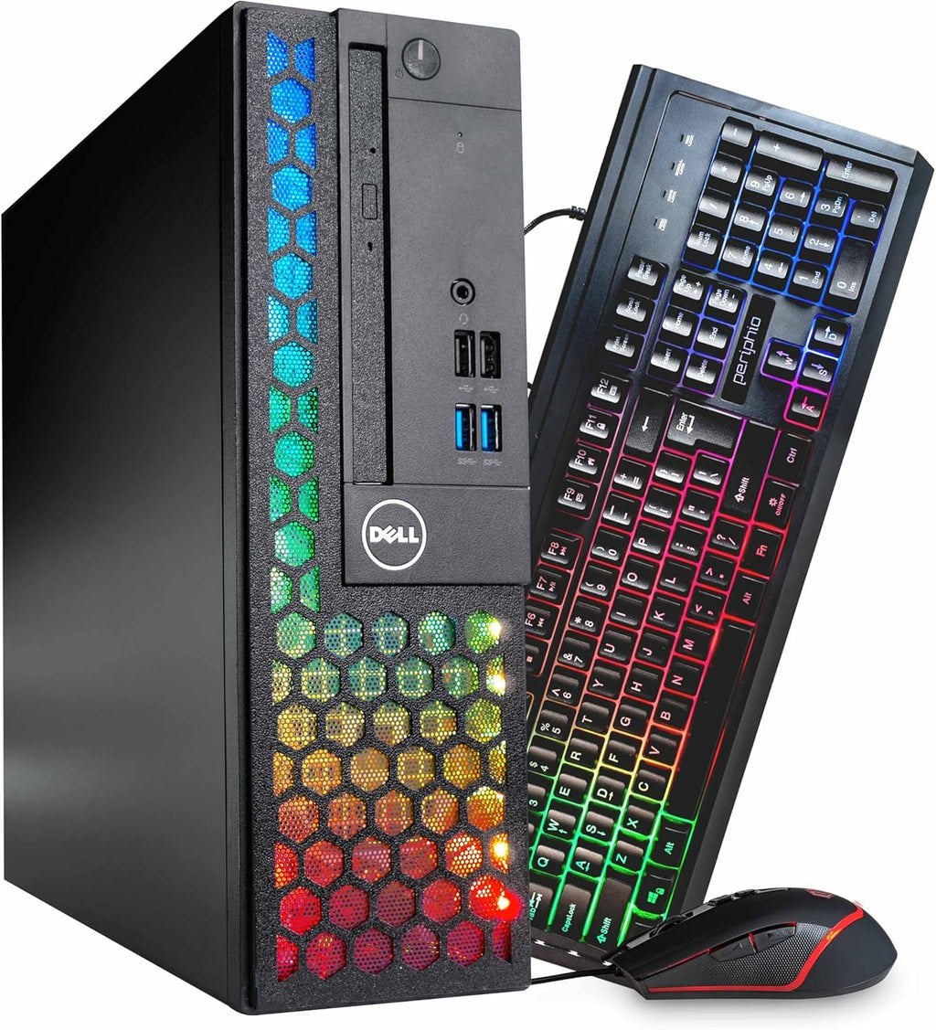 Dell RGB Light Gaming PC Bundle (Renewed)