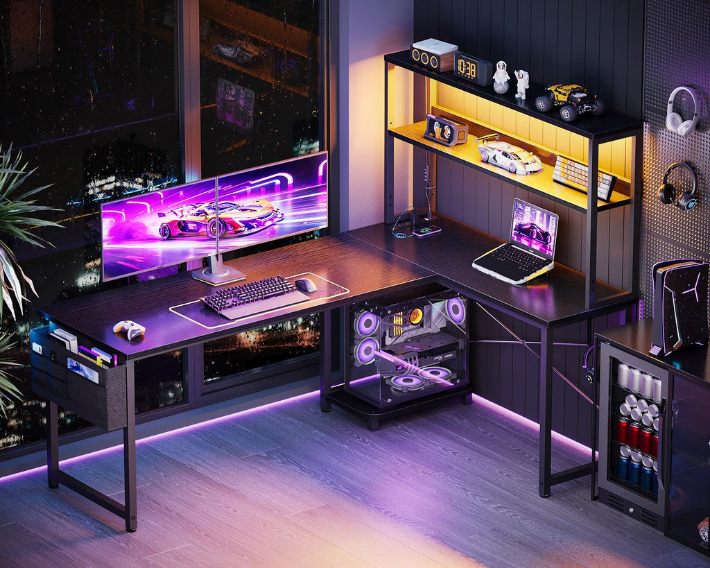 ODK 53" L-Shaped Gaming Desk with LED