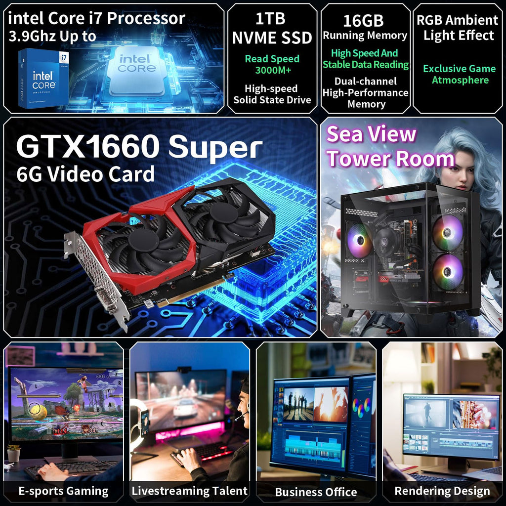 Prebuilt Gaming PC Desktop Intel Core i5