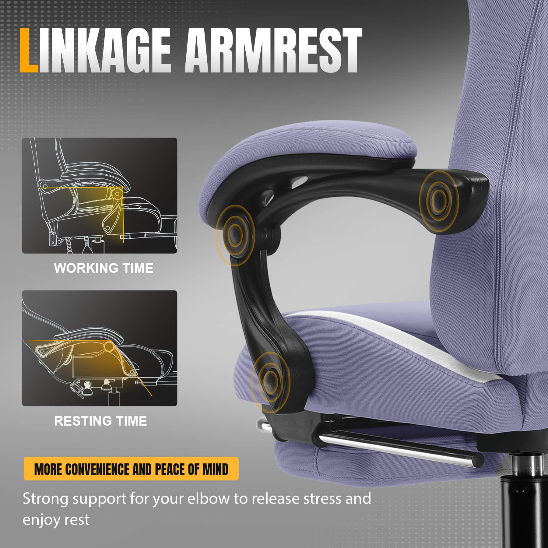 GTPLAYER Gaming Chair with Foot Rest