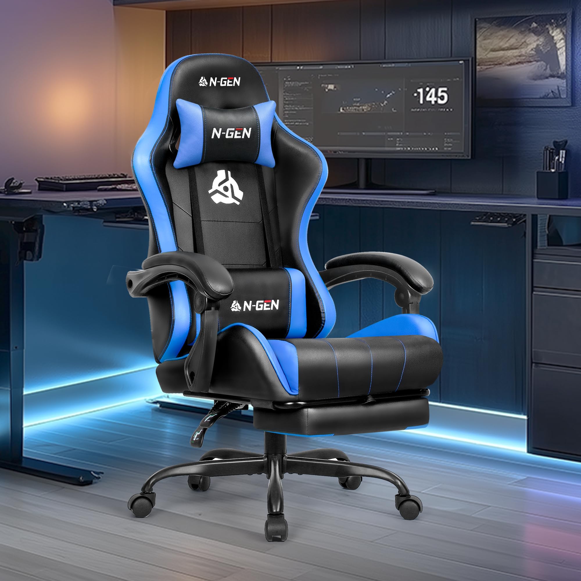 N-GEN Gaming Chair with Footrest
