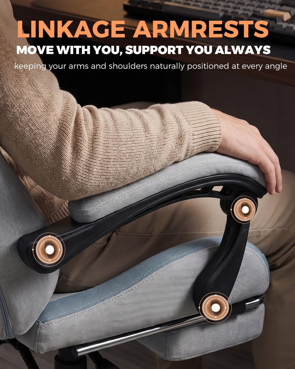 GTPLAYER Gaming Chair with Foot Rest