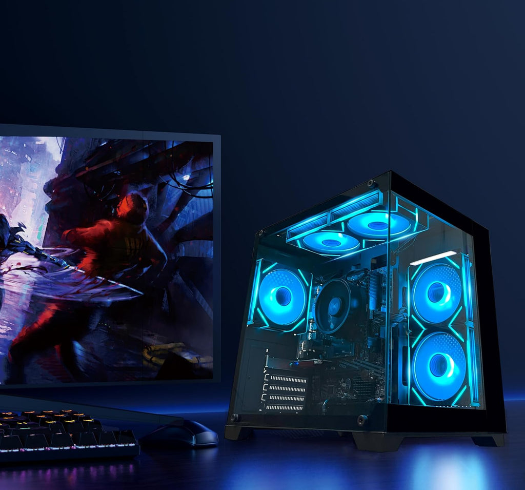YAWYORE Gaming PC Desktop AMD Ryzen 5