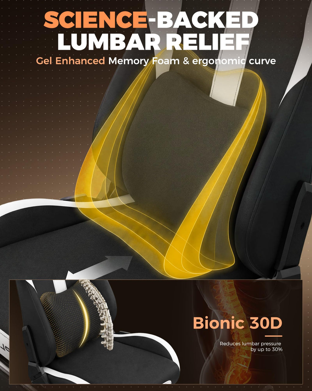 GTPLAYER Gaming Chair with Foot Rest