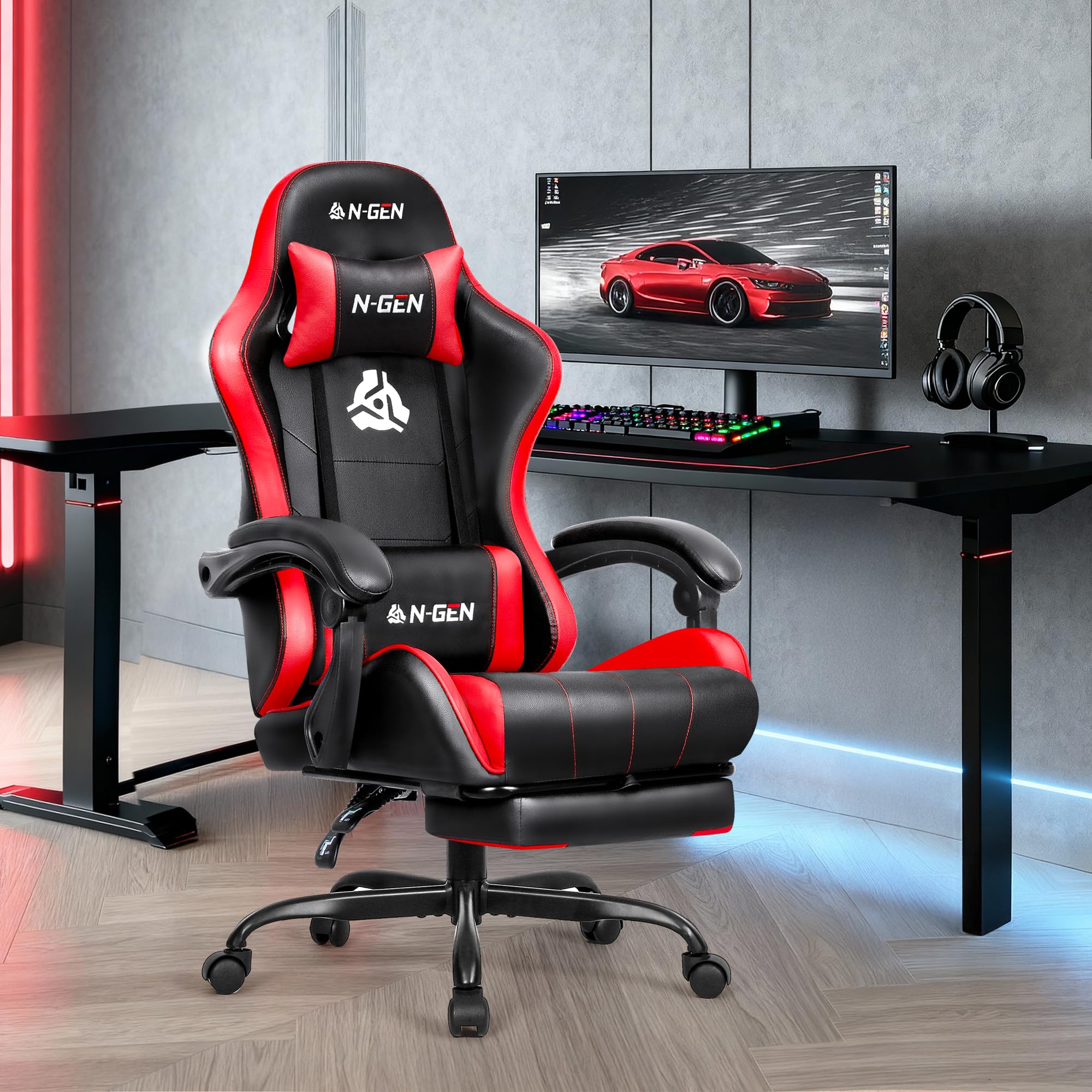 N-GEN Gaming Chair with Footrest