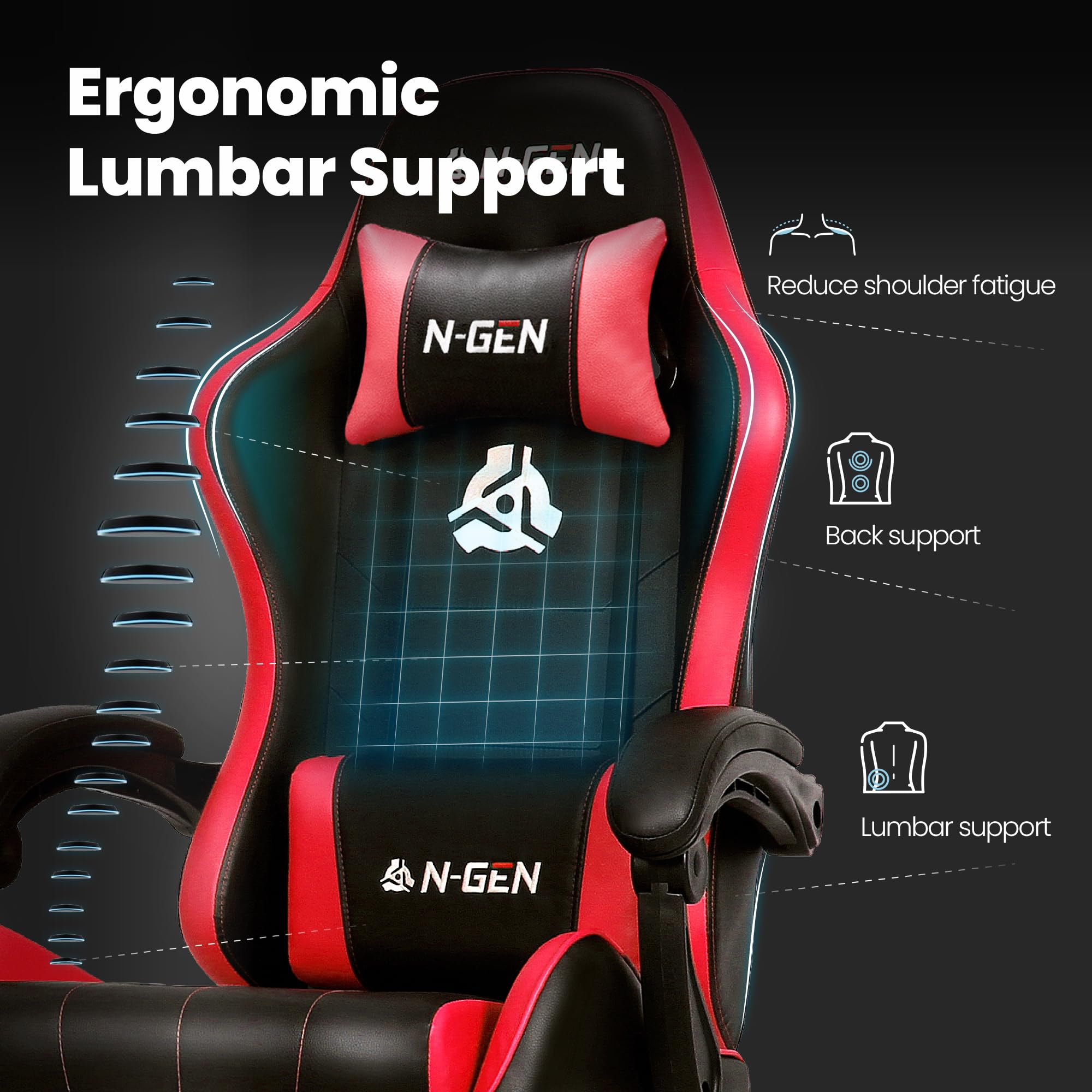 N-GEN Gaming Chair with Footrest