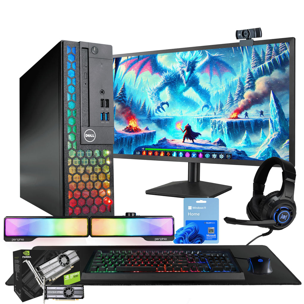 Dell RGB Light Gaming PC Bundle (Renewed)