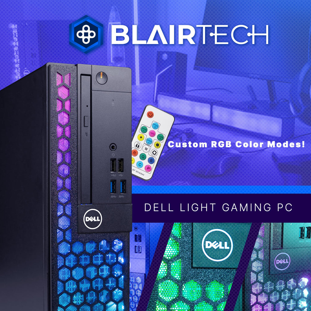 Dell RGB Light Gaming PC Bundle (Renewed)